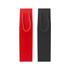 A single bottle wine box with a rope handle, available in red and black colours. Includes a branding logo.