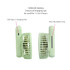 A green foldable USB handy fan with a Type-C charging port and non-slip rubber strip design.