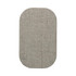 A textured, oval wireless charger in a soft grey colour with an understated design and a brand logo.