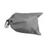 A grey drawstring pouch for storing the Hal Bluetooth Eye Mask, made from a smooth material.