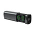 A pair of black Royston TWS earbuds in a charging case with a digital display. The case is sleek and cylindrical.