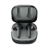 Active noise cancelling earbuds in a sleek black charging case, featuring a modern design and an interior in grey.