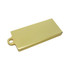 A gold-coloured Slender Micro Flash Drive with a rounded hole for attachment, featuring a sleek, minimalist design.
