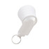 A white smartphone torch with a keyring attachment, featuring a compact, collapsible design.