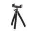 A black Flex Tripod with textured grips and rubber feet, designed for holding mobile devices securely.