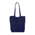 A navy blue tote bag with long handles and a spacious open top, featuring a simple design.