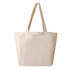 A cream-coloured tote bag with long handles and a simple design, featuring no visible branding.
