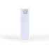 A white spray bottle designed for cleaning screens, featuring a rounded top and with branding visible.