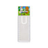 A transparent bookmark magnifier ruler with cute animal graphics at the top and measurement markings along the side.