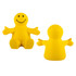 A Smiley Phone Chair Stress Reliever, shaped like a cheerful yellow figure with a smile and arms open wide.