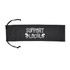 A black storage pouch with drawstring, featuring the text "SUPPORT LOCAL" in white lettering.