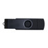 A Swivel USB Flash Drive Dual 8GB in black design, featuring a swivel mechanism for protection and convenience.