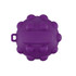 A purple Popper Ball with a textured surface and a central flat area, designed to be gripped easily.