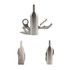 A drink bottle opener in a wine bottle design, featuring stainless steel with multiple tools including a corkscrew and bottle opener.