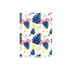 A4 L-shaped open folder featuring a colourful pattern of blue leaves, pink shapes, and yellow and blue accents.