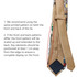 A printed tie made of 100% polyester with a detailed multi-coloured design and one logo.