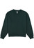 A green women's everyday crew sweatshirt with a relaxed fit and long sleeves, featuring a logo.