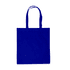 A large blue tote bag with two handles and a simple design. It features a logo on one side.