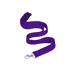 A purple nylon lanyard, 15mm wide, featuring a swivel clip for attaching items.