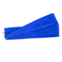 A blue cotton golf towel with a clip for attachment, featuring a simple design and a clean finish.