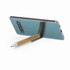 A bamboo and wheat straw eco ball pen with holder, featuring a natural wooden colour and a sleek design.