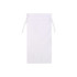 A white RPET lens pouch with a drawstring closure, featuring a simple and minimalist design.