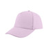 A PU leather baseball cap in a soft lilac colour with a structured design and an adjustable back strap.