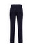 Navy men's slimline pants with back pockets and a logo. Ideal for casual or business wear.