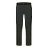 Stretch lightweight combat pants in black, featuring a belt and multiple pockets, with a logo on the side.