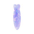 A fish-shaped iridescent hair clip in shades of purple and blue, featuring a glossy, marbled design.
