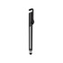 A black 4 in 1 QR Code banner pen featuring a clip and a stylus tip. It has a sleek, modern design.