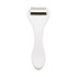 A white face ice roller with a stainless steel roller head. The product features a simple design and a smooth handle.
