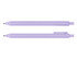 A promotional Virgo ballpoint pen in light purple, featuring a clip and smooth design, with a logo present.