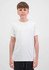 A white short sleeve tee for youth, featuring a simple design and a plain appearance.
