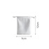 A white PU leather drawstring gift bag with dimensions of 9cm by 12cm, featuring a drawstring closure.