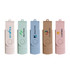 Five double-end eco-friendly Type C flash drives in pastel colours, featuring various logos on each.