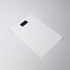 A flat, white magnetic calendar with a black tab at the top. The design is simple and minimalistic.