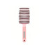 A pink Detangler Bristle Hairbrush with a textured handle and rounded bristles, designed for smooth hair detangling.