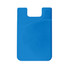 A blue Smart Wallet with a minimalist design and a cut-out for easy access. It features a subtle logo on the surface.