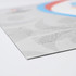 A magnetic jigsaw puzzle, featuring a colourful design with blue, red, and grey elements, showcasing a logo.