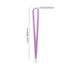A purple retractable lanyard with a loop measuring 840mm and a white attachment at the end.