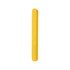 A yellow sponge straight shape nail file with a smooth, elongated design. It features a logo on one side.