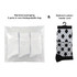A pack of six pairs of Crew Custom Pattern Woven Bamboo Socks in various designs, each with a towel bottom.