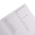 An A5 diary with blank personal memoranda pages for notes and contact details, featuring a soft cover.