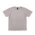 A light beige T-shirt featuring short sleeves and a logo tag on the neck.