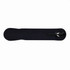 A black gel ink pen with a sleek design and a clip, featuring a logo on the body.