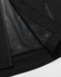 A black unisex waterproof jacket featuring a mesh lining along the inside for breathability. It has a logo.