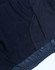A navy hooded puffer jacket featuring a lightweight design and mesh detailing on the interior lining.