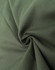 A cotton blend fabric in a rich olive green, showcasing a smooth, textured weave. Features branding in the corner.