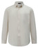 A men's smart casual long-sleeve shirt in a light cream colour with a chest pocket and button-down collar.